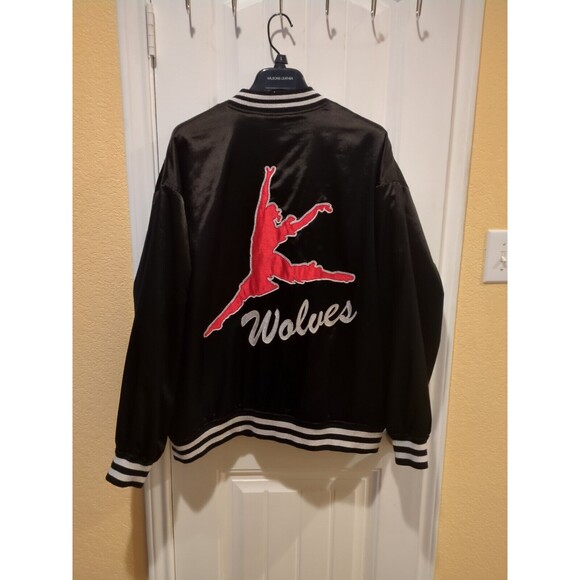 Pac sun Basketball Skateboards Varsity Bomber Letterman Jacket Wolves  Men’s L - Picture 15 of 16